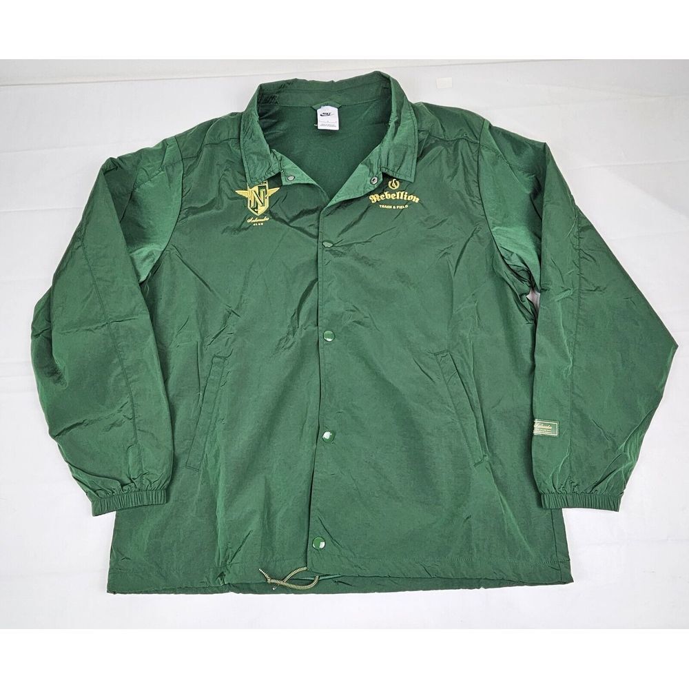 Nike Jacket Mens Large. Green Ambassadors Club Rebellion‎ Track & Field Coaches